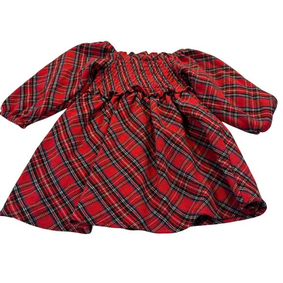 Rare Editions Toddler Girl 2T Red Plaid Holiday Dress - Picture 1 of 5